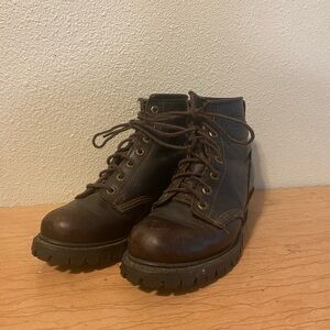 Vintage Frye Lace Up Ankle Boots, 7.5